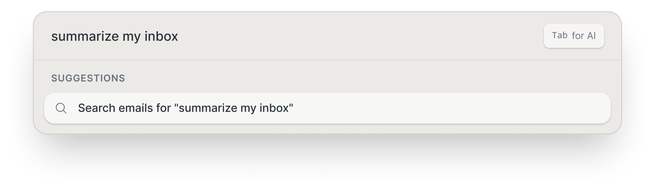 AI Search Bar